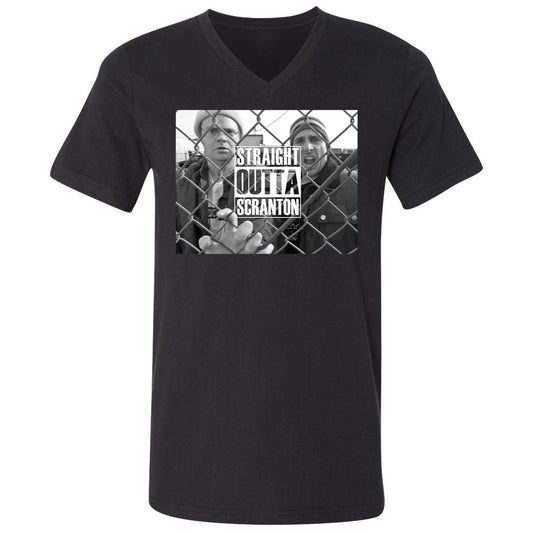 Unisex V-Neck T-Shirt - NP16N2D3 - Black - 1