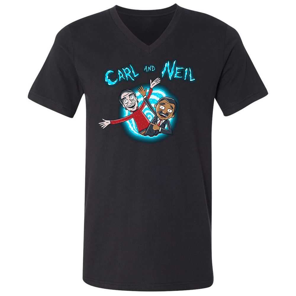 Unisex V-Neck T-Shirt - 6GF2NGBS - Black - 1