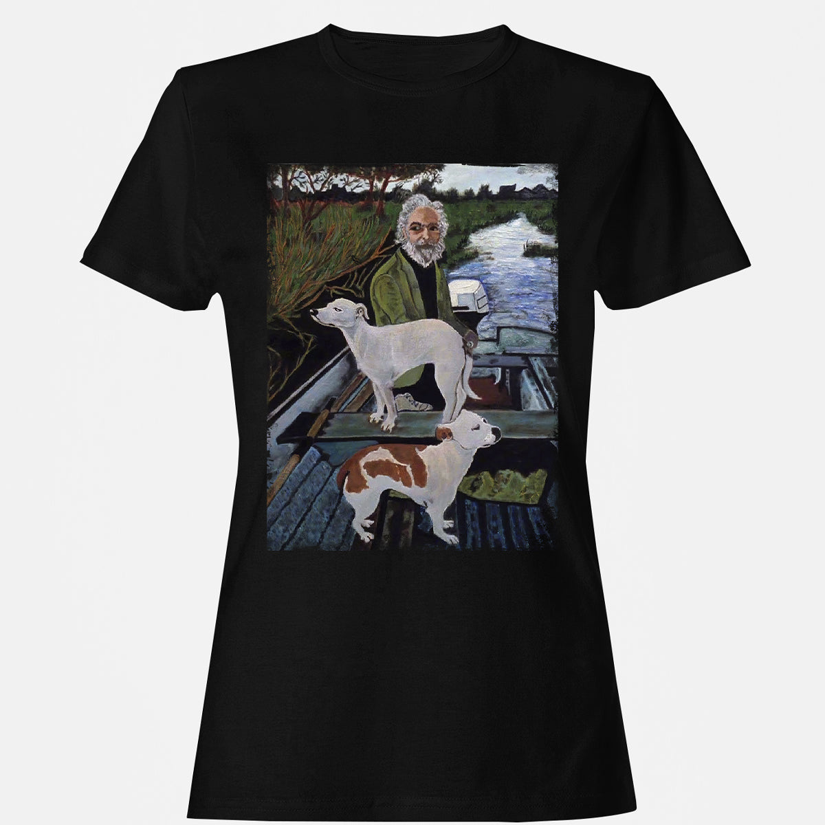 Women's T-Shirt - E66GA6WZ - Black - 1