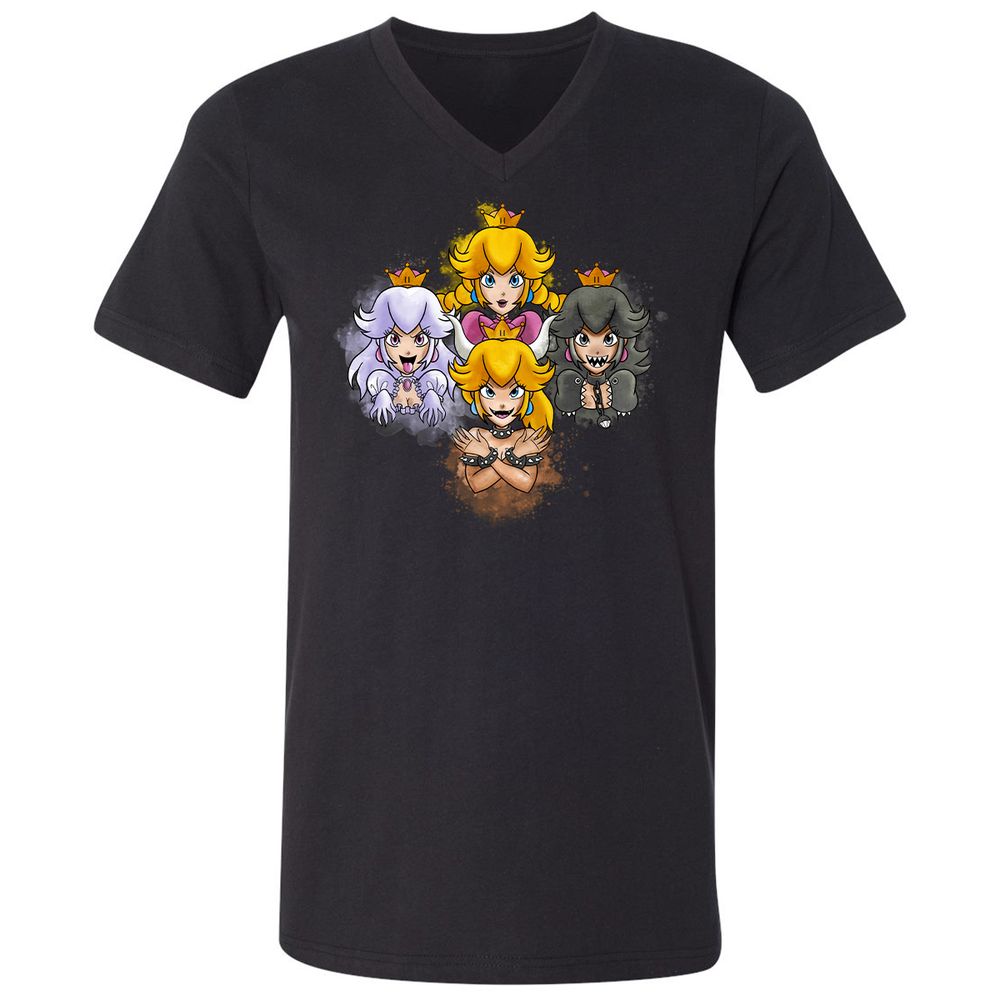Unisex V-Neck T-Shirt - 9DCK5KPF - Black - 1