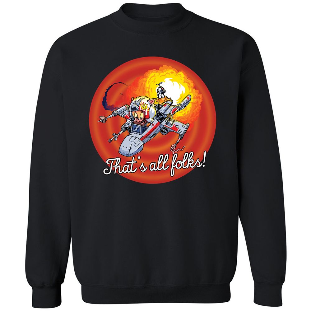 Classic Unisex Sweatshirt - CJVV34RQ - Black - 1