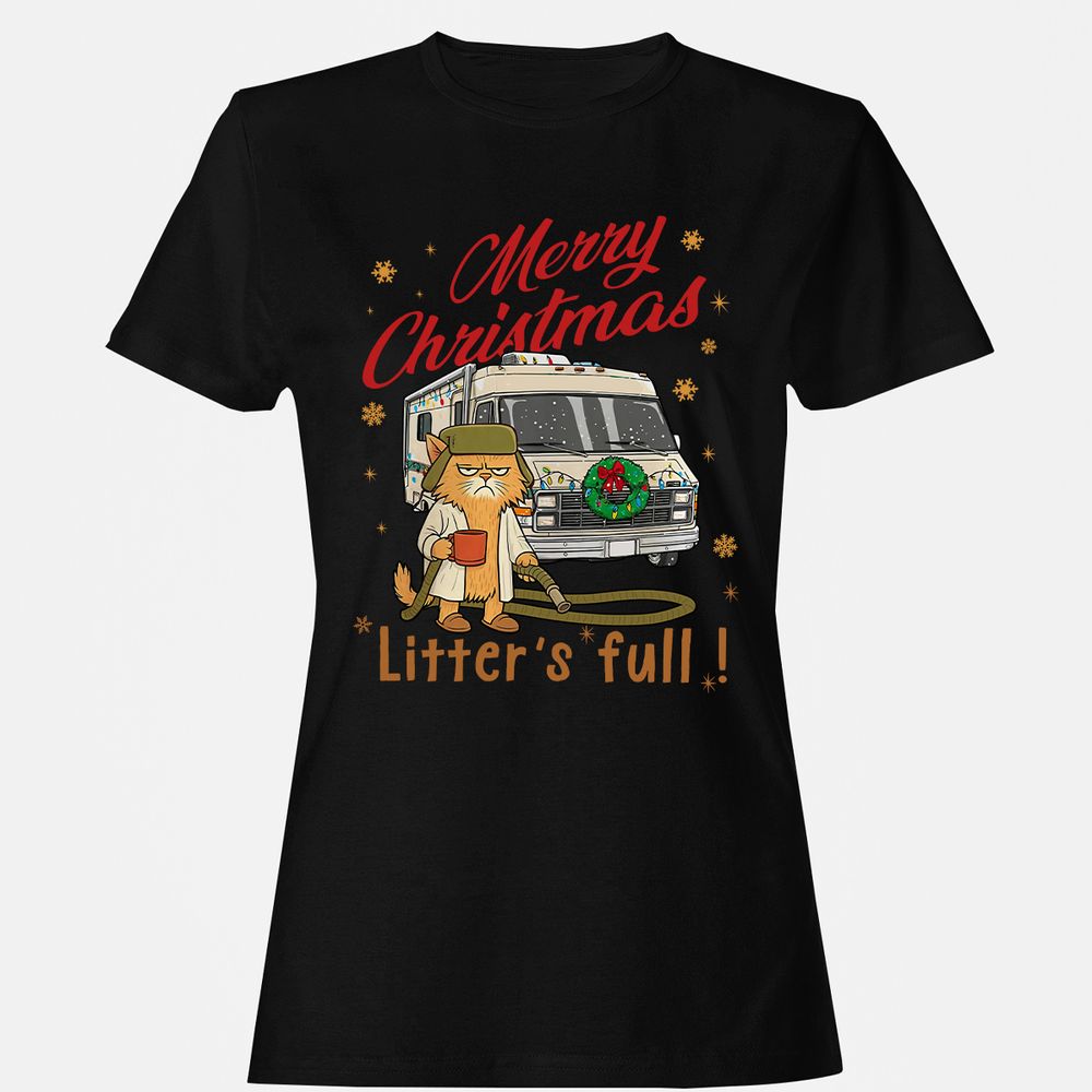 Women's T-Shirt - BQCHHXPJ - Black - 1