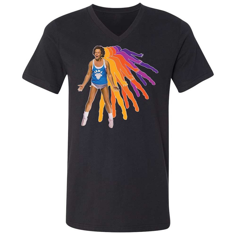 Unisex V-Neck T-Shirt - 5F4PRZ85 - Black - 1