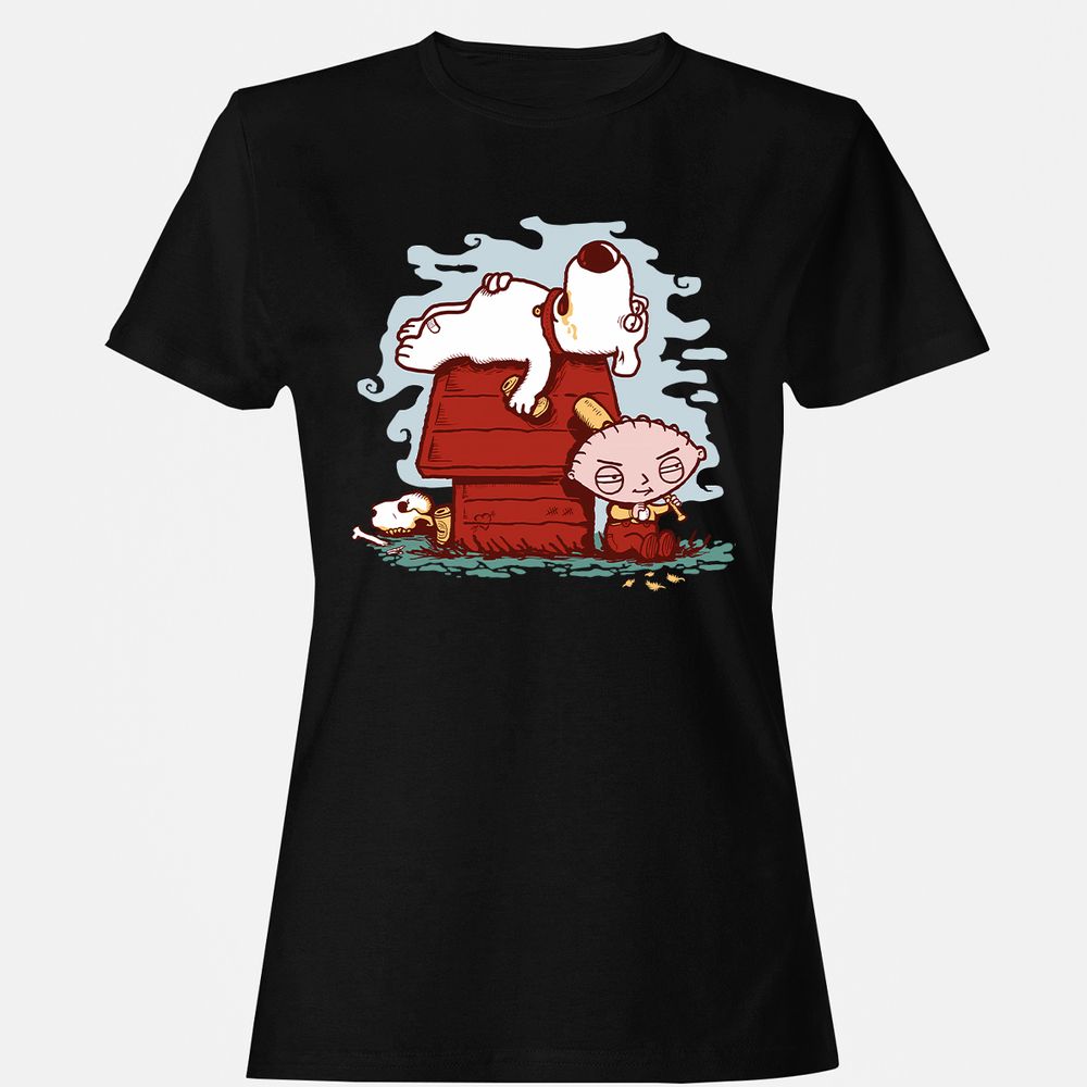 Women's T-Shirt - 8P5A1EDD - Black - 1