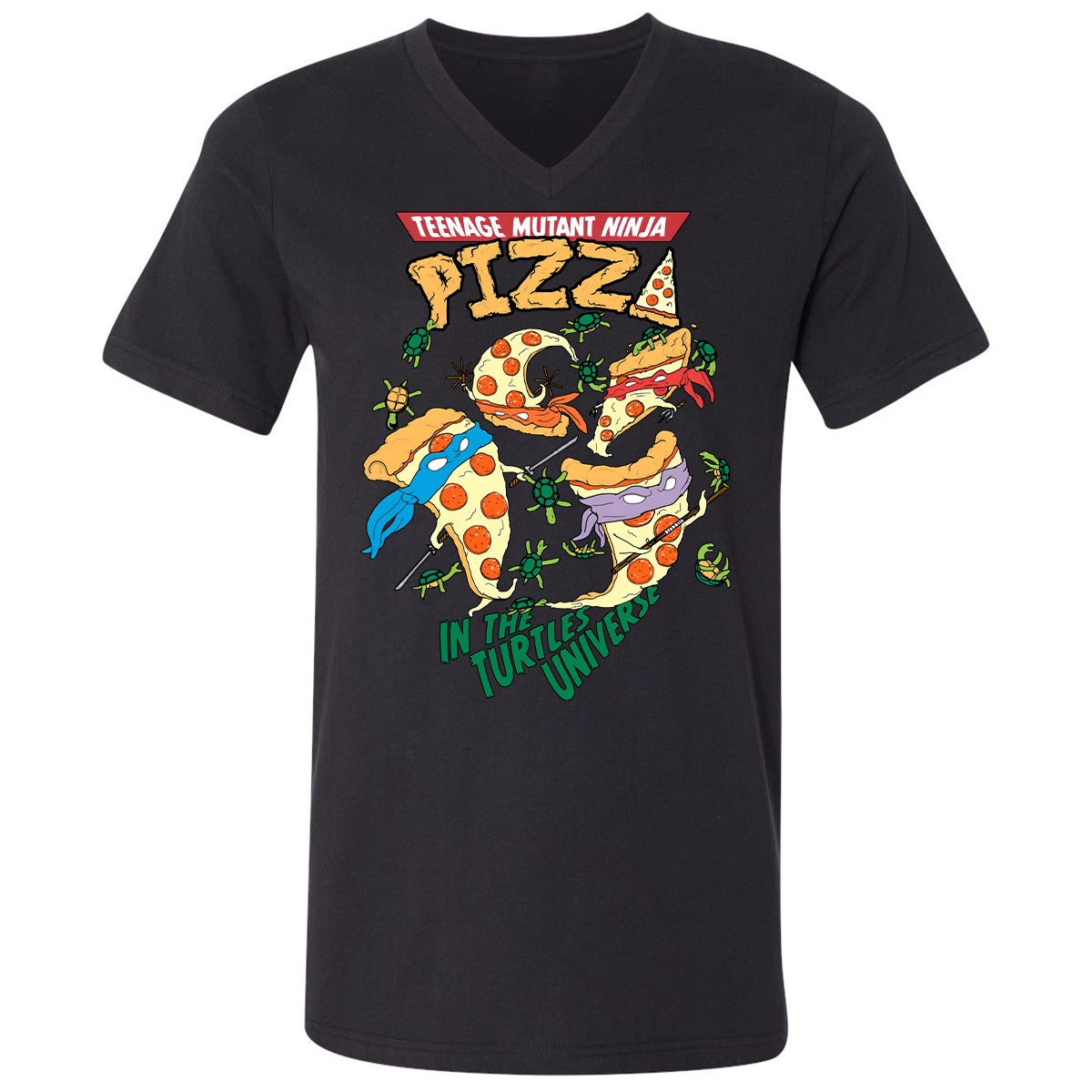 Unisex V-Neck T-Shirt - T64MUM64 - Black - 1