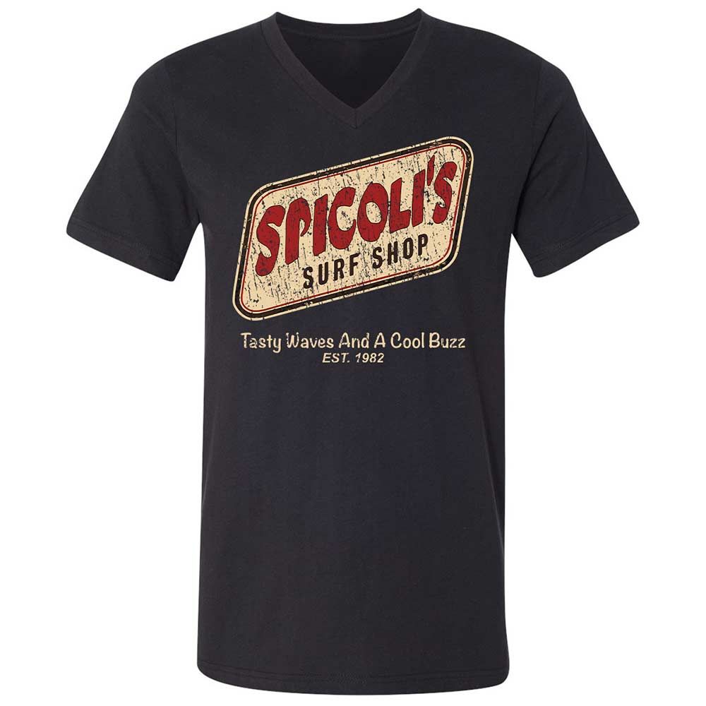 Unisex V-Neck T-Shirt - 3HHXPVXE - Black - 1