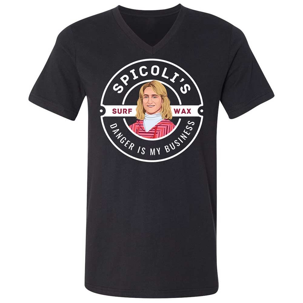 Unisex V-Neck T-Shirt - P8MGEWTS - Black - 1