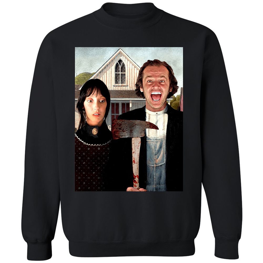 Classic Unisex Sweatshirt - BZVWX239 - Black - 1