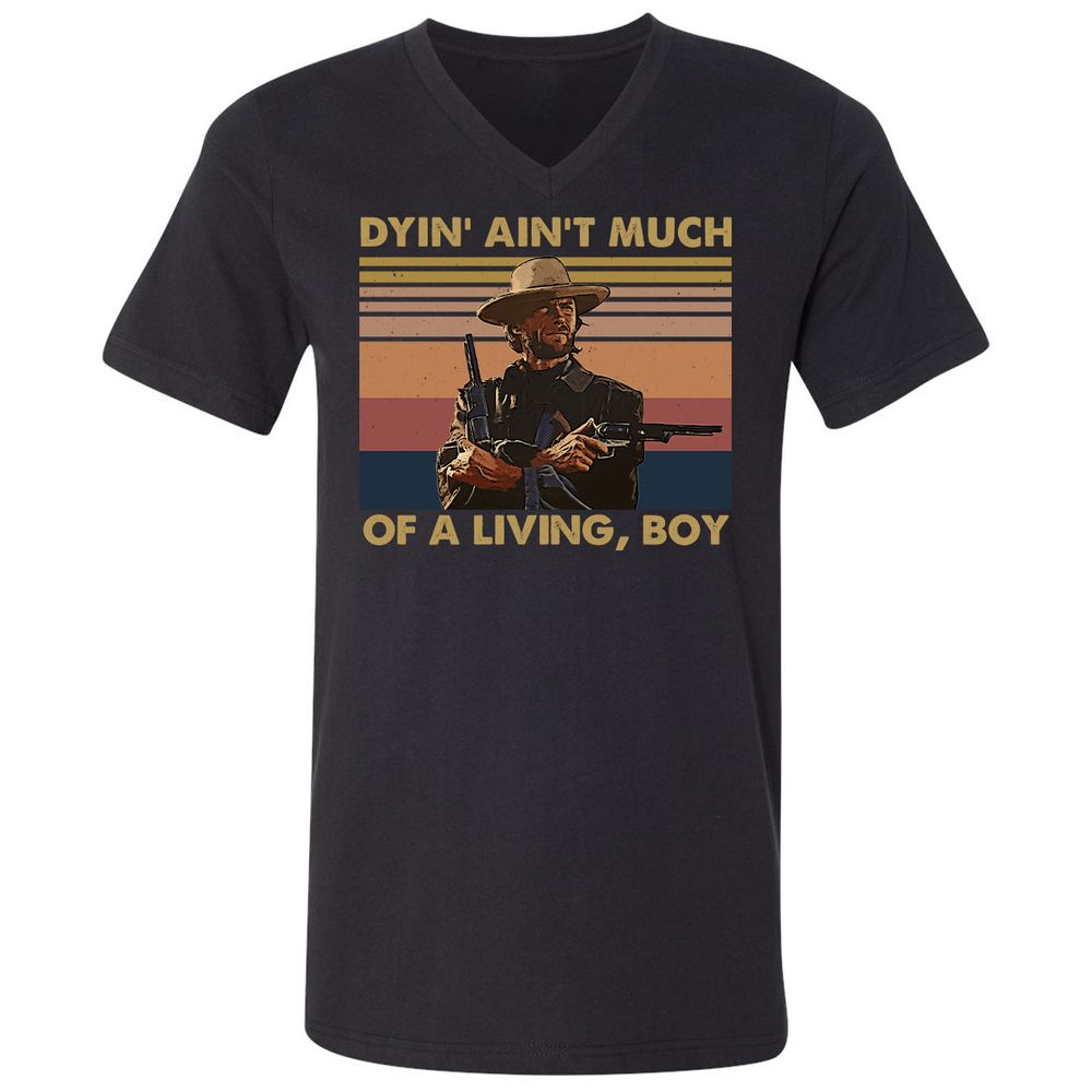 Unisex V-Neck T-Shirt - 2ZWNTPCW - Black - 1