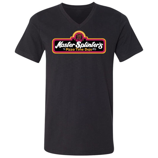 Unisex V-Neck T-Shirt - 6ZT77D7D - Black - 1