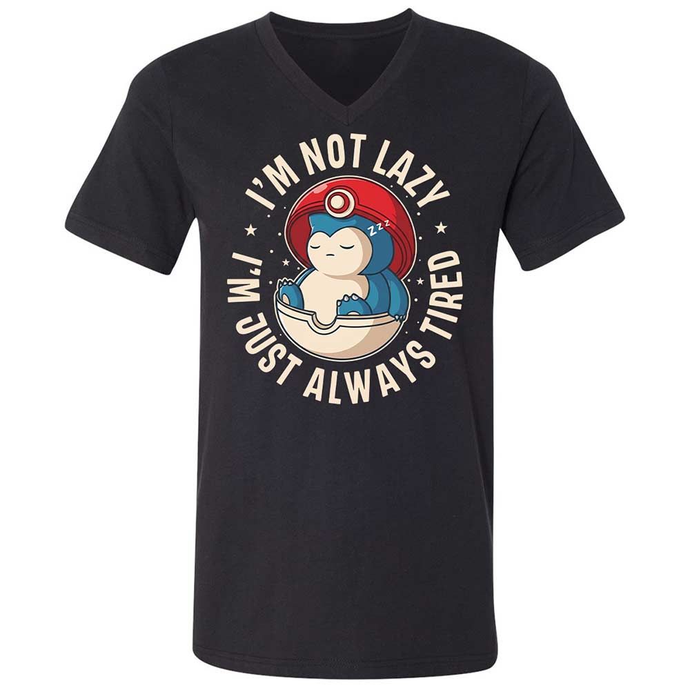 Unisex V-Neck T-Shirt - UT5T9K3M - Black - 1