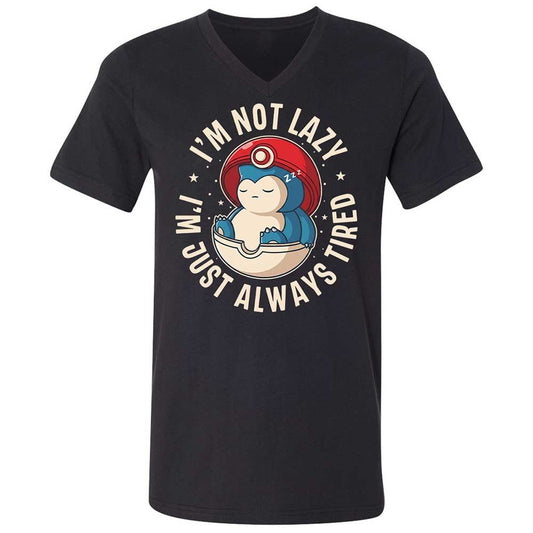 Unisex V-Neck T-Shirt - UT5T9K3M - Black - 1