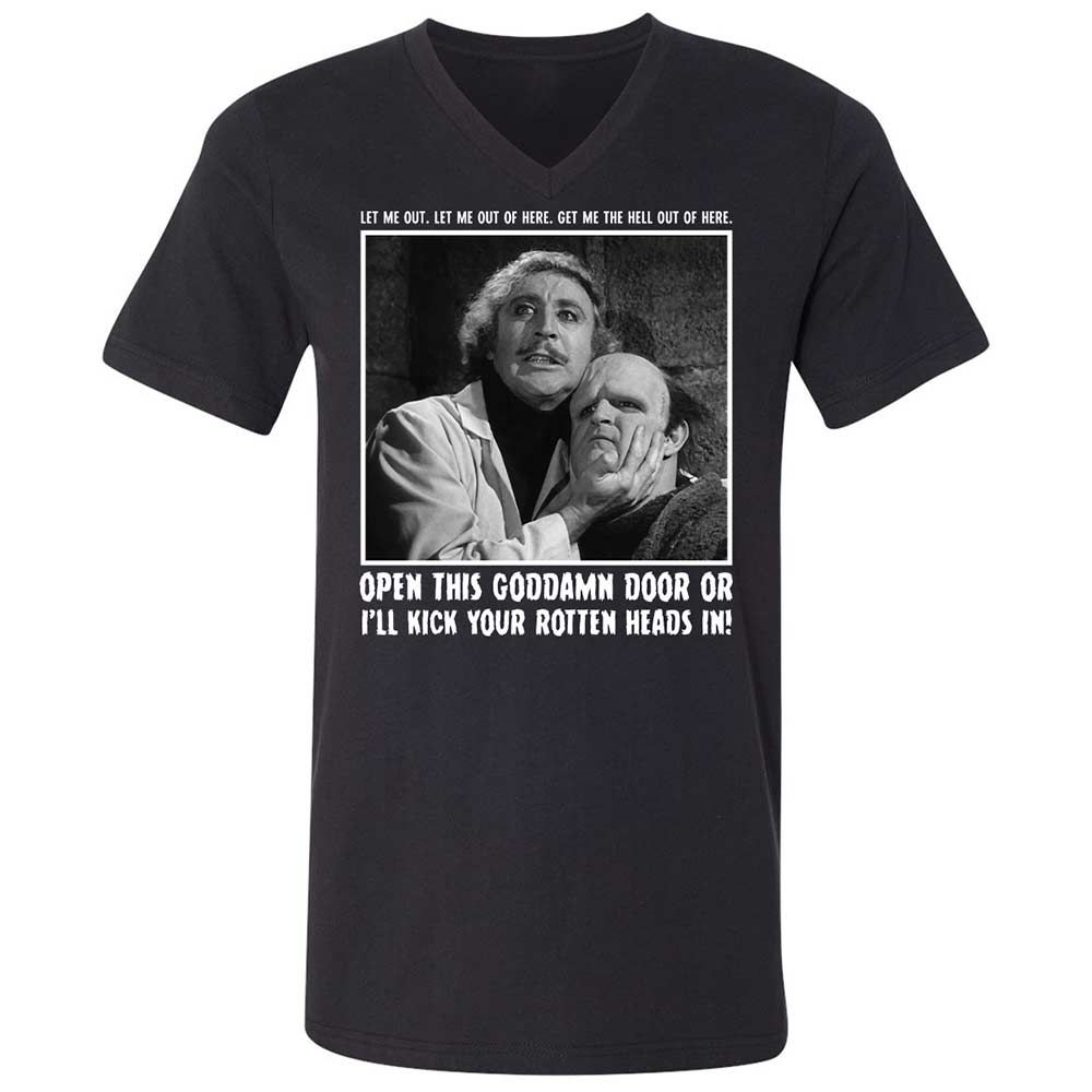 Unisex V-Neck T-Shirt - FU8ECDG2 - Black - 1
