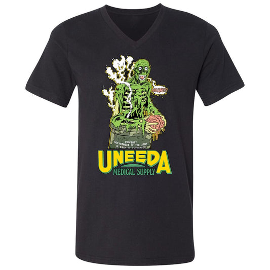 Unisex V-Neck T-Shirt - VMRC8YNC - Black - 1