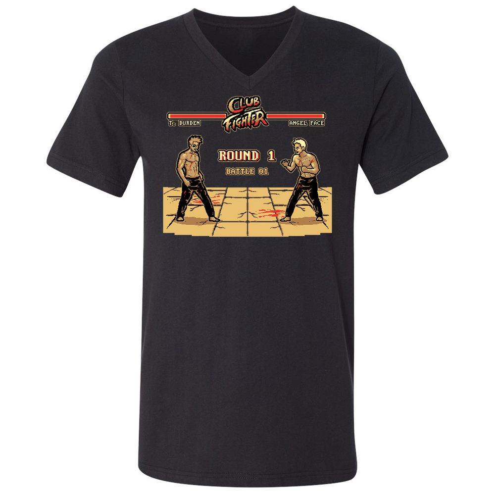 Unisex V-Neck T-Shirt - YW5DZ948 - Black - 1
