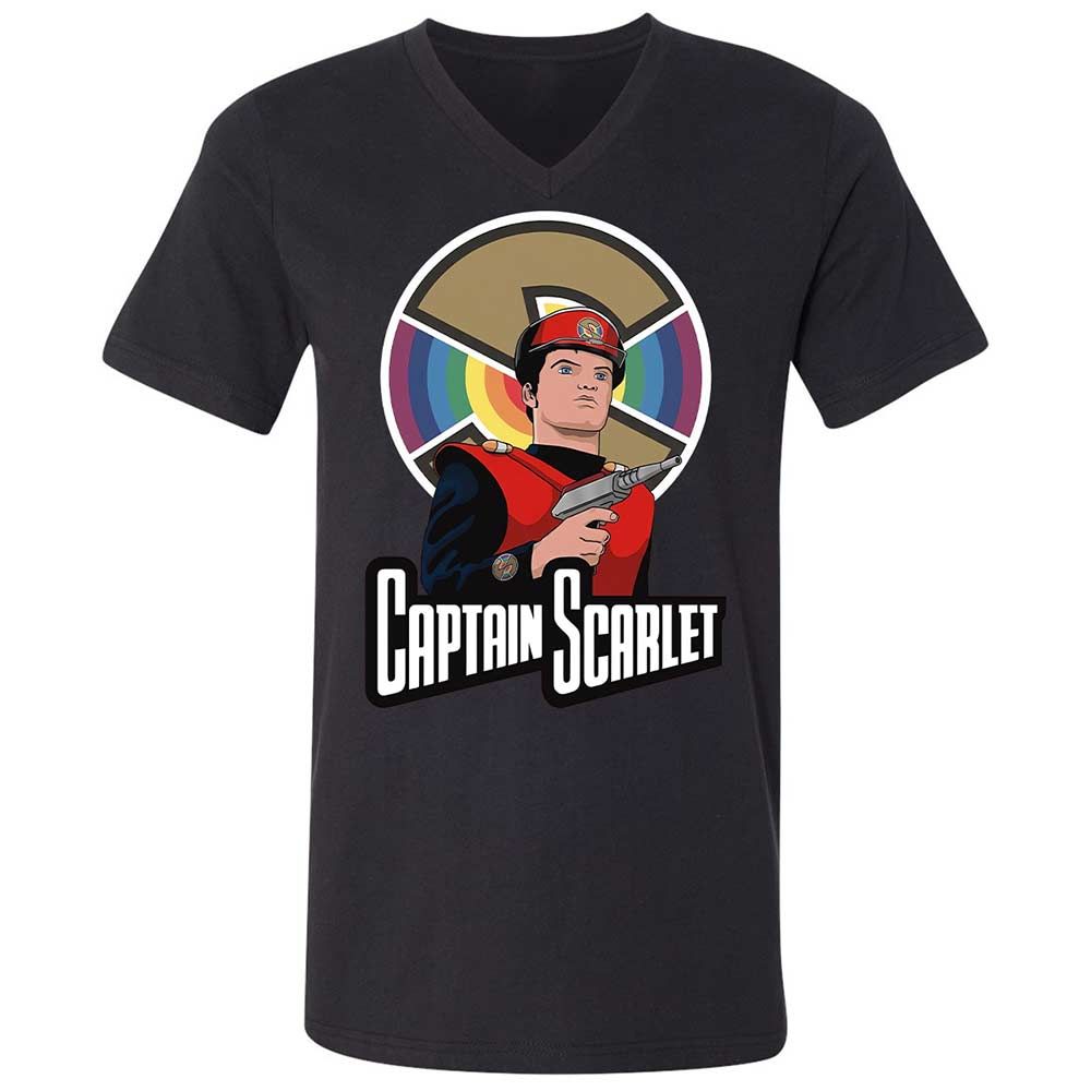 Unisex V-Neck T-Shirt - 4NJ375XF - Black - 1