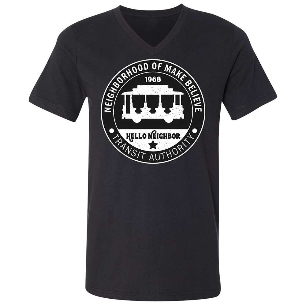 Unisex V-Neck T-Shirt - 91RW9GCB - Black - 1