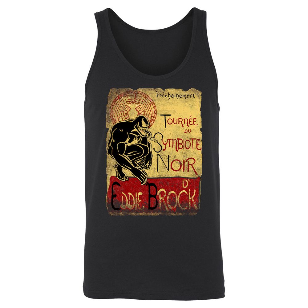 Unisex Jersey Tank - SUREKCDY - Black - 1