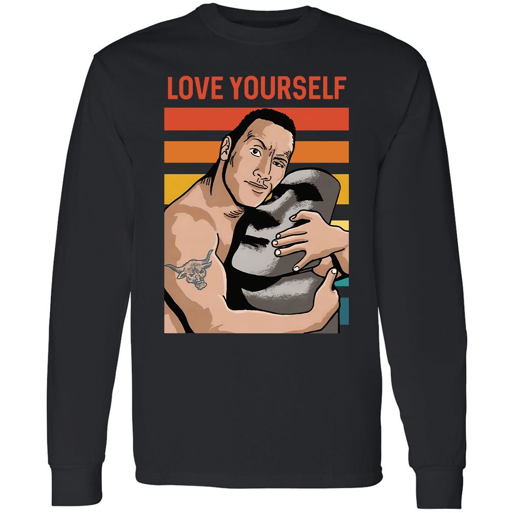 Long Sleeve T-Shirt - CS4YK7NJ - Black - 1