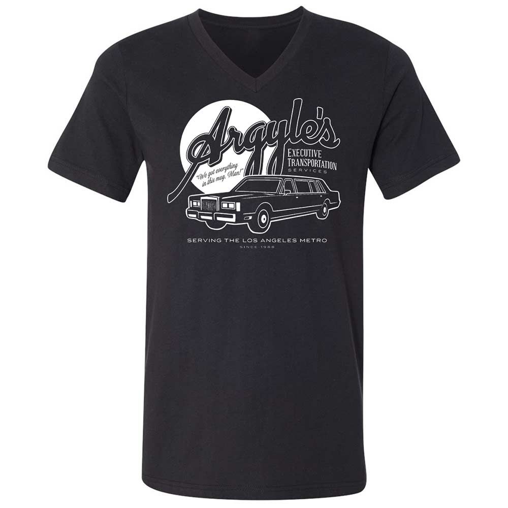 Unisex V-Neck T-Shirt - X8EWZHY6 - Black - 1