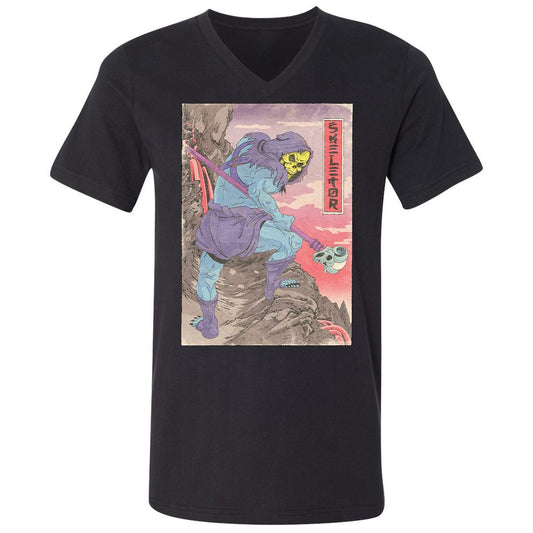 Unisex V-Neck T-Shirt - QTQ6VNSB - Black - 1