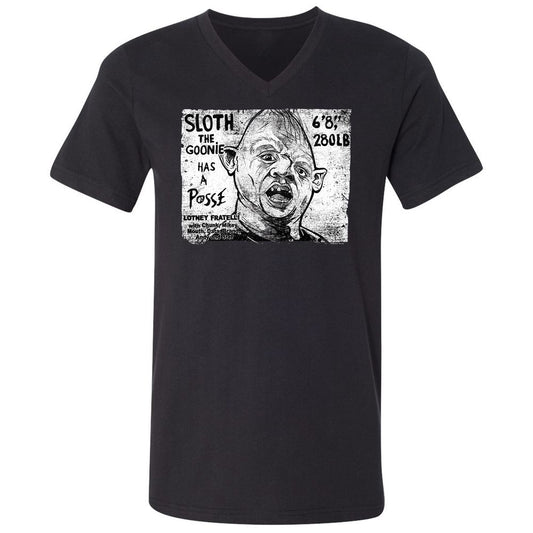 Unisex V-Neck T-Shirt - A78M4RF1 - Black - 1