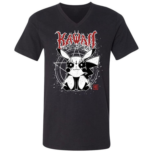 Unisex V-Neck T-Shirt - WXKSA4WF - Black - 1