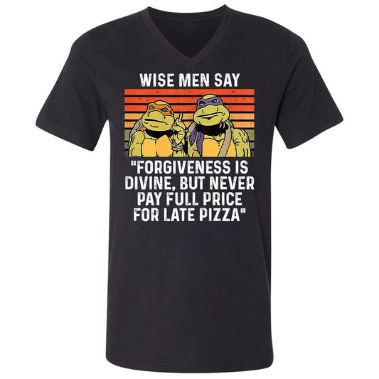 Unisex V-Neck T-Shirt - SYZL4UD8 - Black - 1