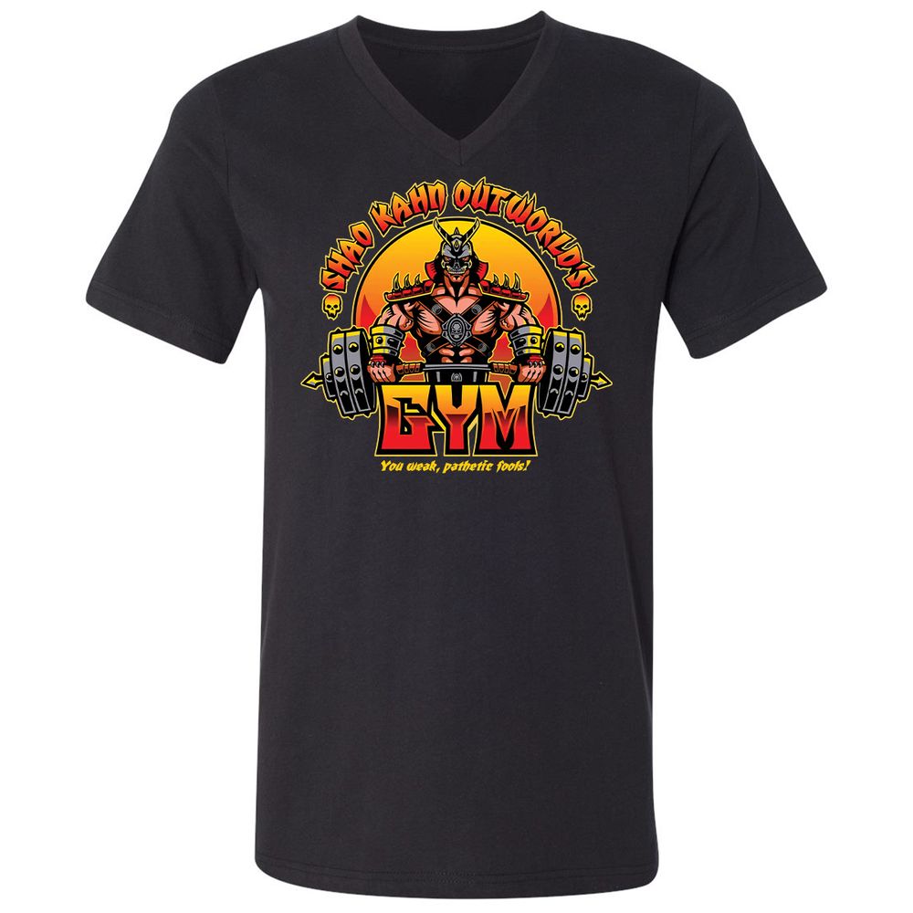 Unisex V-Neck T-Shirt - SYLBZ6LC - Black - 1
