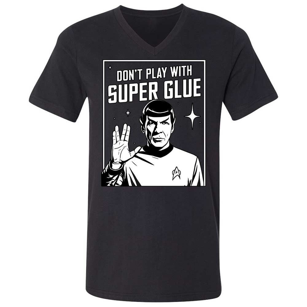Unisex V-Neck T-Shirt - 9CSFFAAK - Black - 1