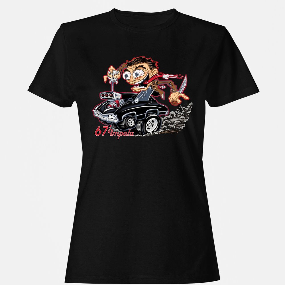 Women's T-Shirt - D6TAHMWH - Black - 1