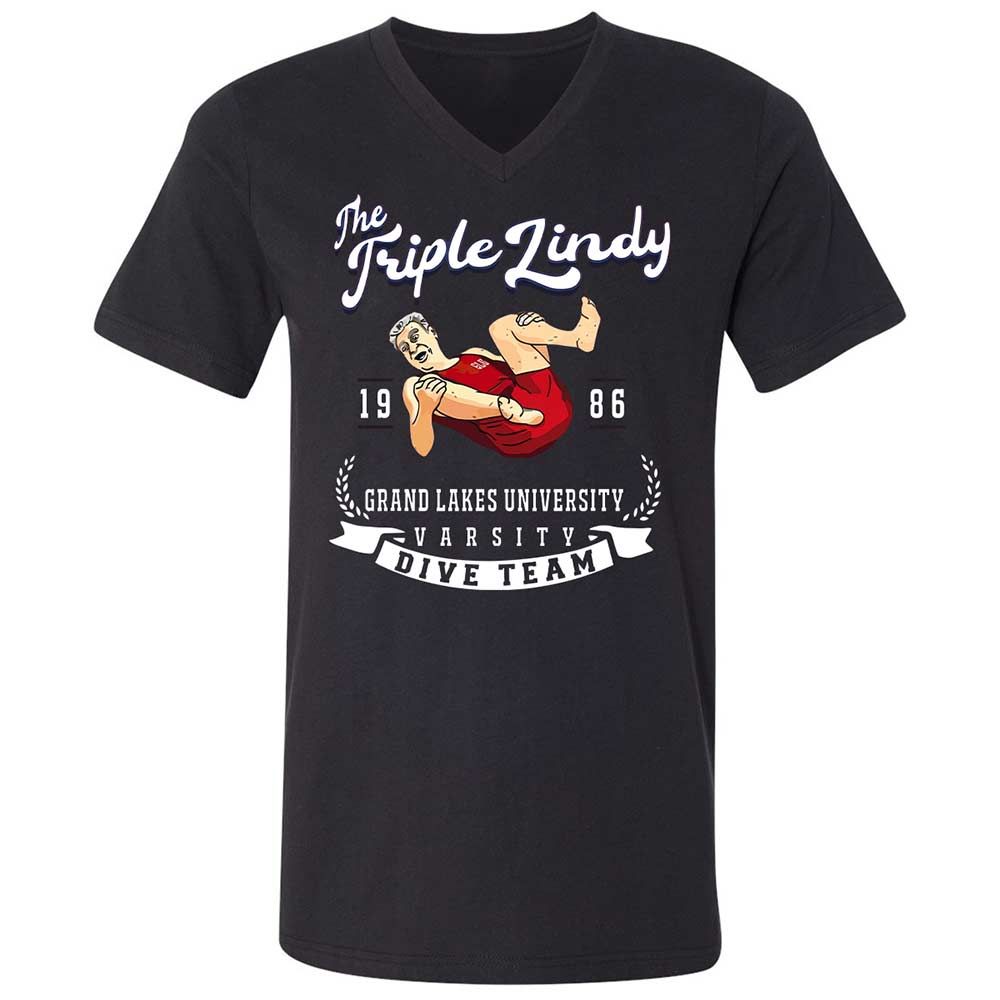 Unisex V-Neck T-Shirt - 1HWJC22T - Black - 1