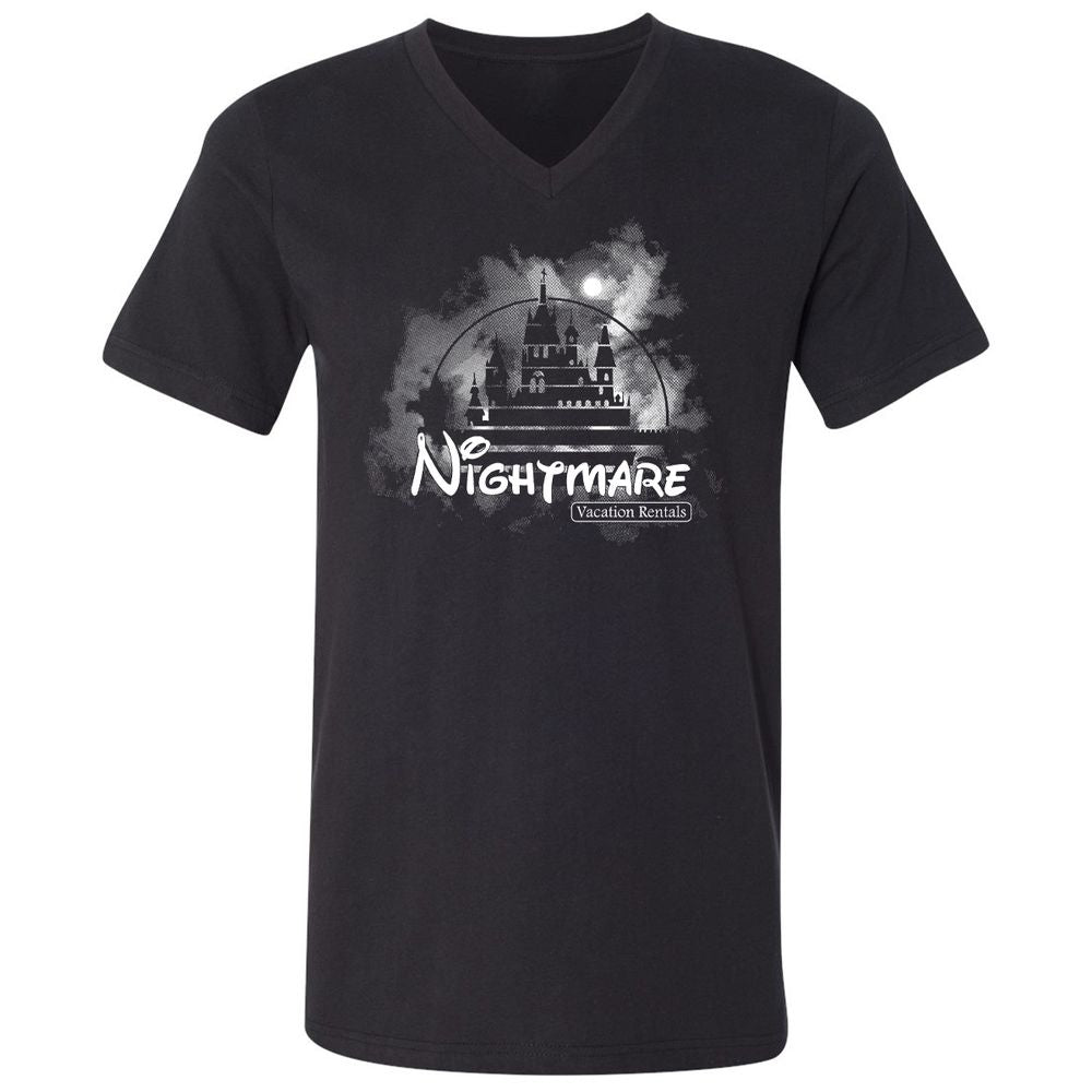 Unisex V-Neck T-Shirt - V5VL7HE7 - Black - 1