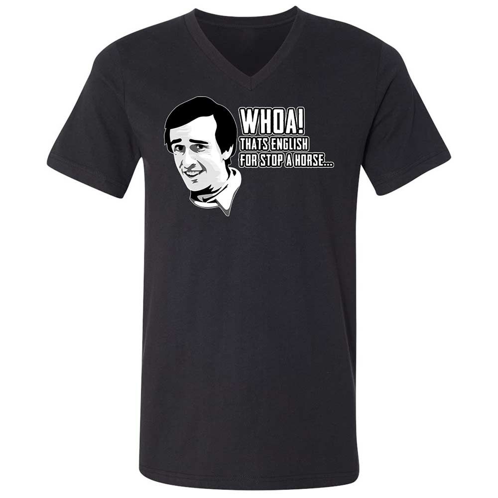 Unisex V-Neck T-Shirt - Z1CLFRU4 - Black - 1
