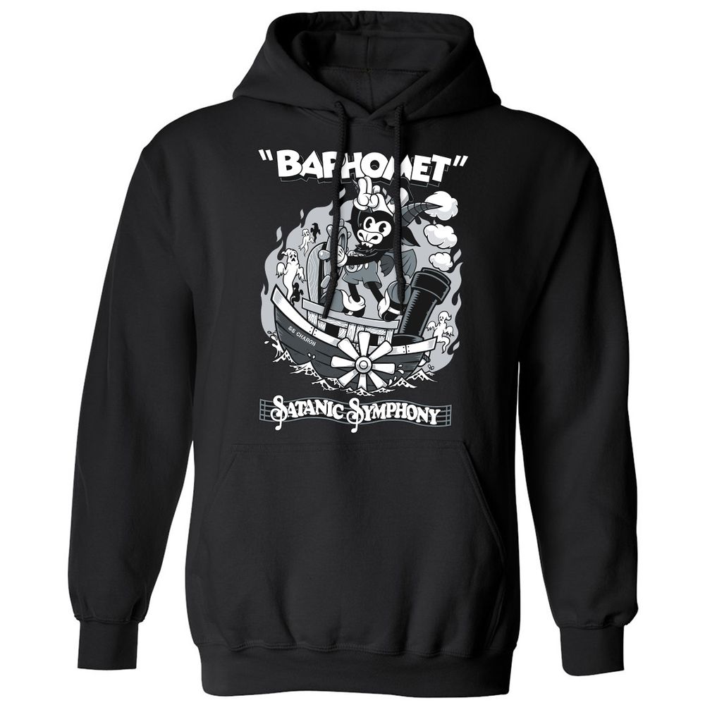 Classic Unisex Hoodie - JUC4HCTX - Black - 1