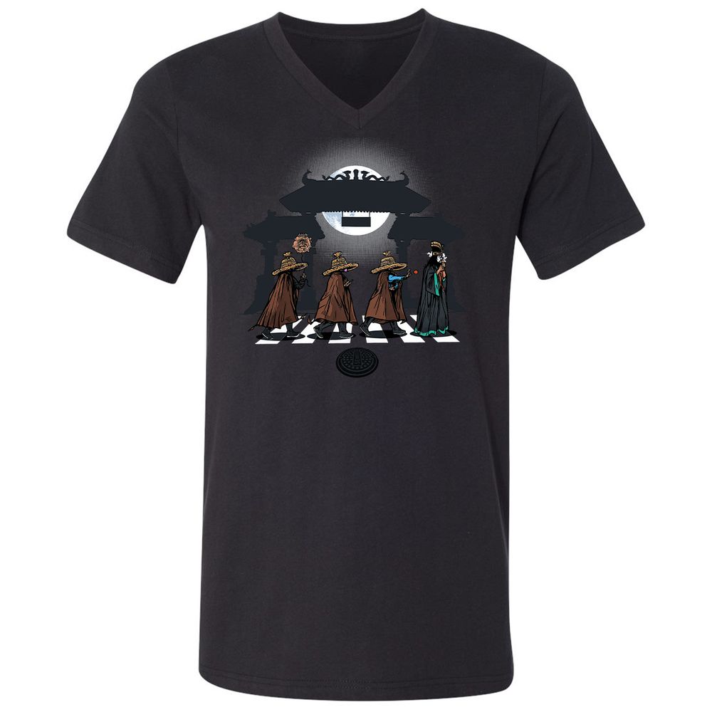 Unisex V-Neck T-Shirt - 912LZTRD - Black - 1