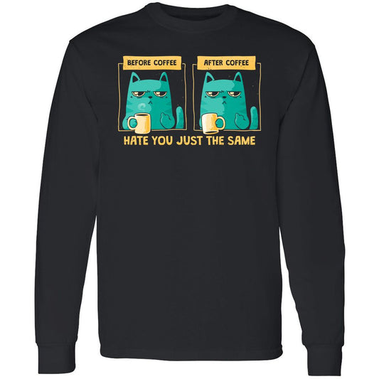 Long Sleeve T-Shirt - DQVXHY2U - Black - 1