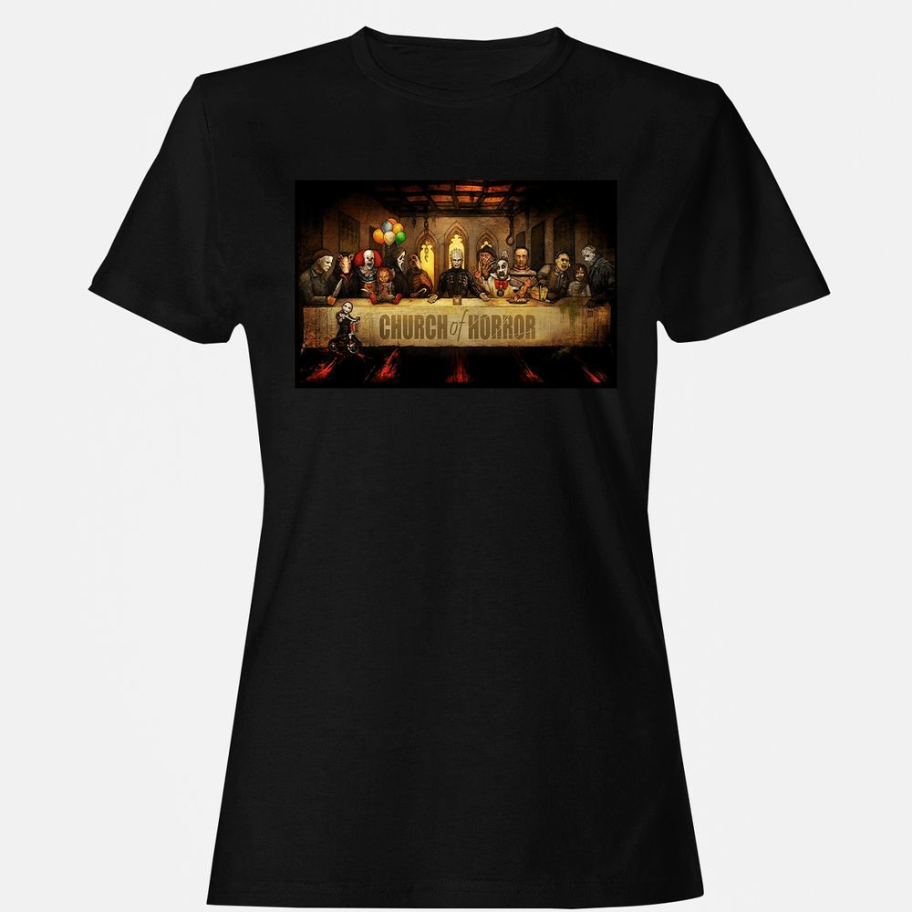 Women's T-Shirt - BZX9RVZU - Black - 1