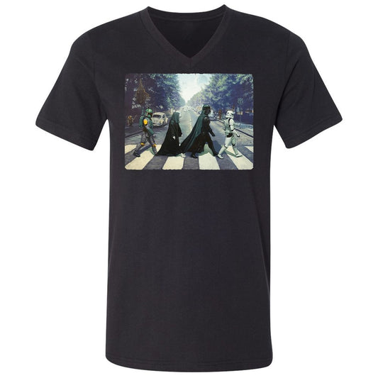 Unisex V-Neck T-Shirt - KT87ND3C - Black - 1