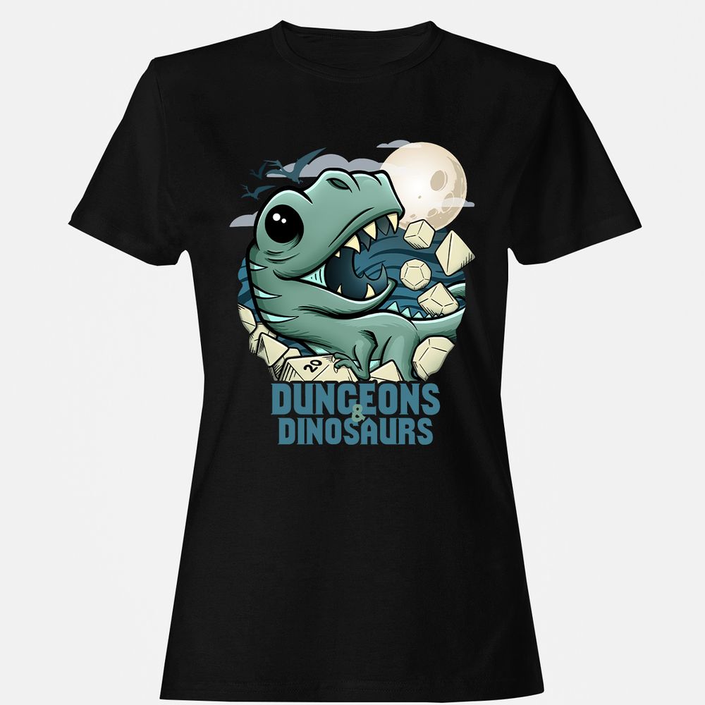 Women's T-Shirt - 4FNHVFH7 - Black - 1