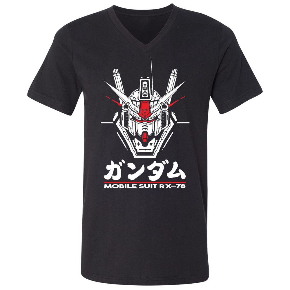 Unisex V-Neck T-Shirt - 4EFY2R3P - Black - 1