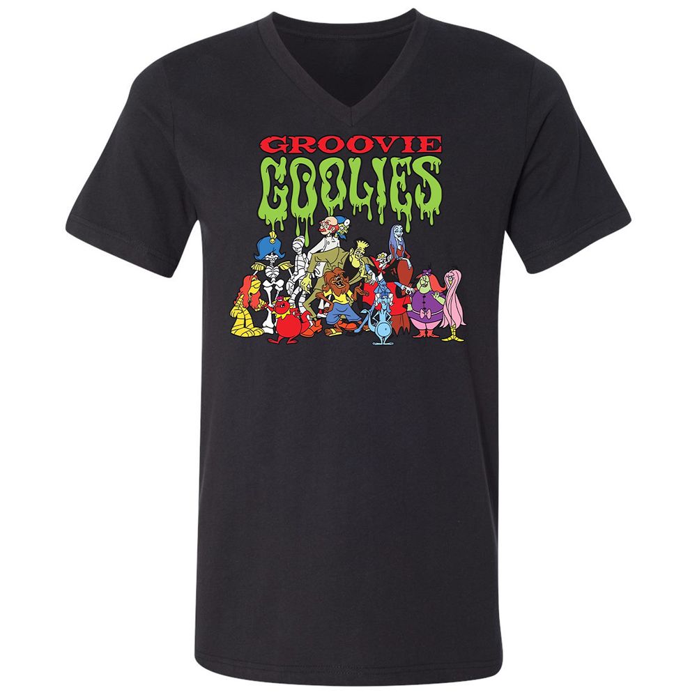 Unisex V-Neck T-Shirt - 8482BUY4 - Black - 1