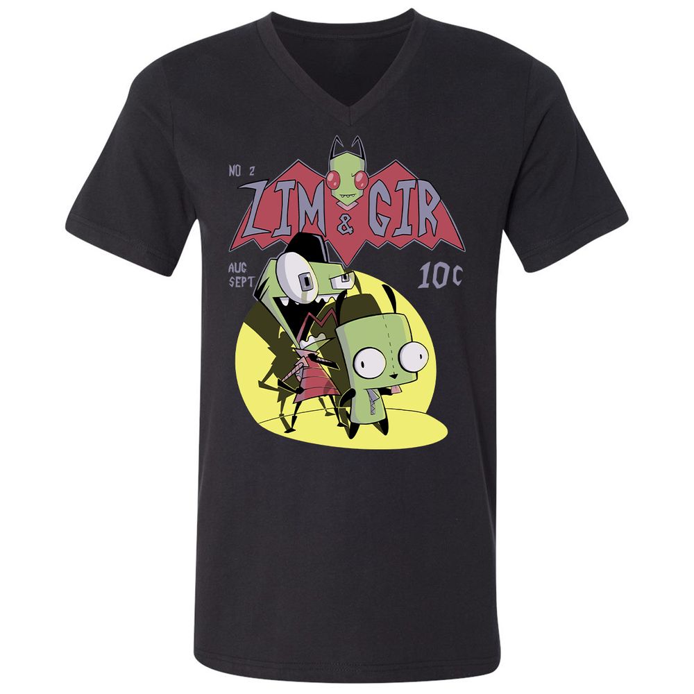 Unisex V-Neck T-Shirt - 9CESSR8T - Black - 1