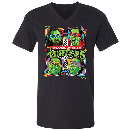 Unisex V-Neck T-Shirt - 5YAXW8UE - Black - 1