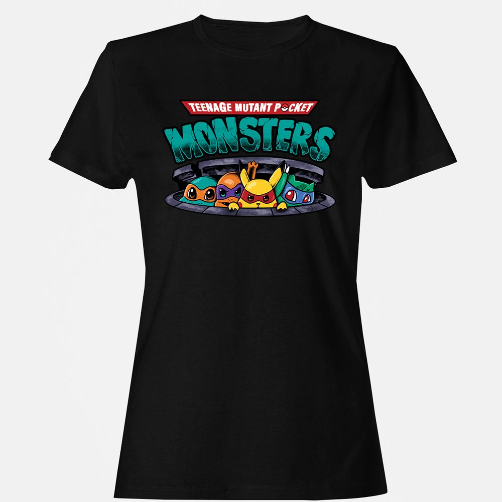 Women's T-Shirt - V2PTB66D - Black - 1