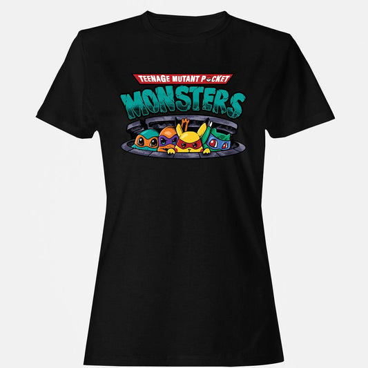 Women's T-Shirt - V2PTB66D - Black - 1