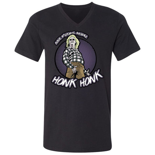 Unisex V-Neck T-Shirt - 28UX9XNW - Black - 1