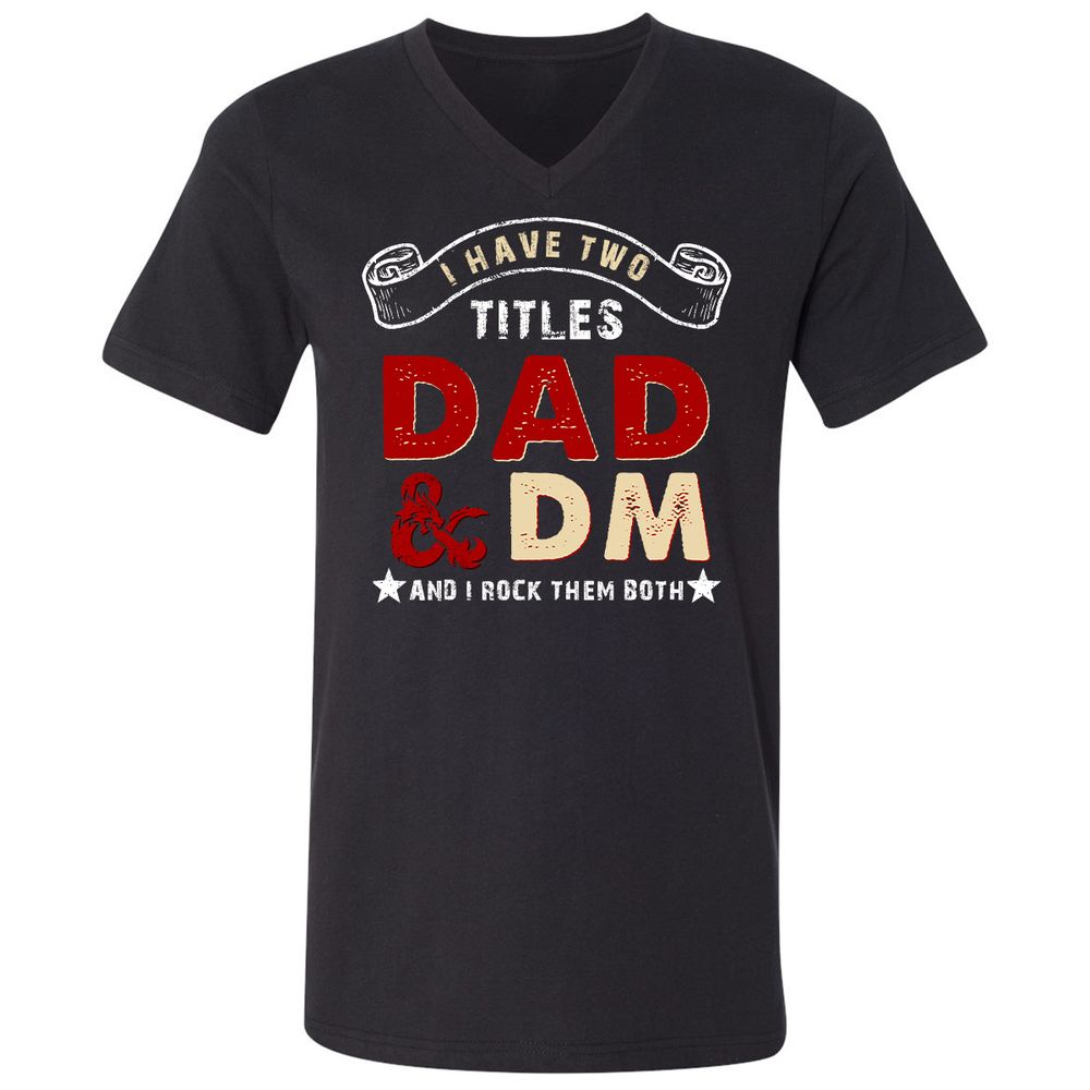 Unisex V-Neck T-Shirt - KHSN5LDP - Black - 1