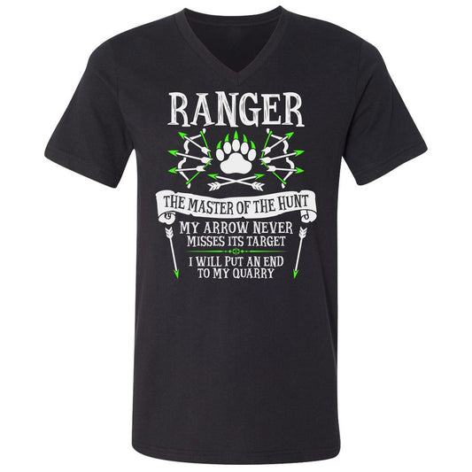 Unisex V-Neck T-Shirt - K3ZMKPL3 - Black - 1