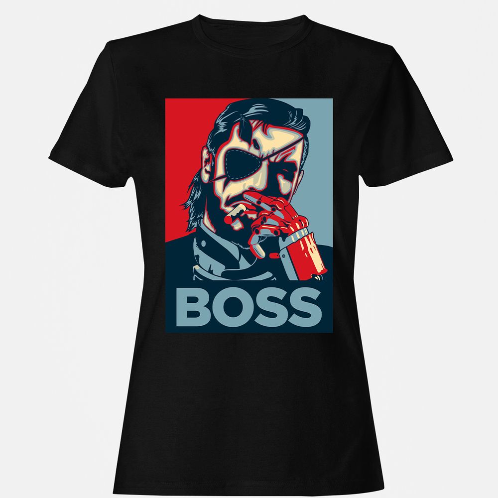 Women's T-Shirt - QHAM1MQZ - Black - 1
